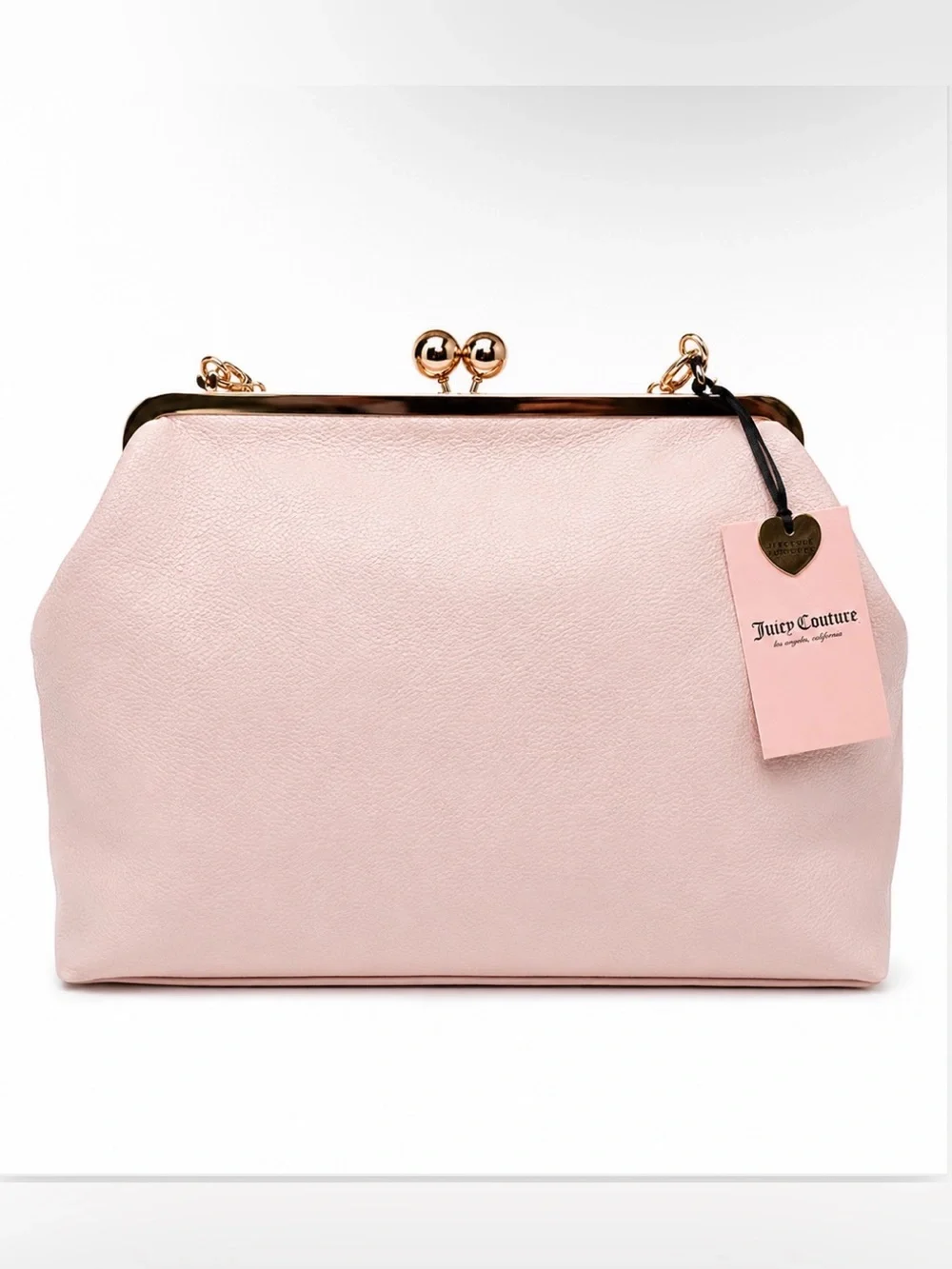 Juicy Couture “Fashion Items Haus Charms” XL KissLock Satchel Bag